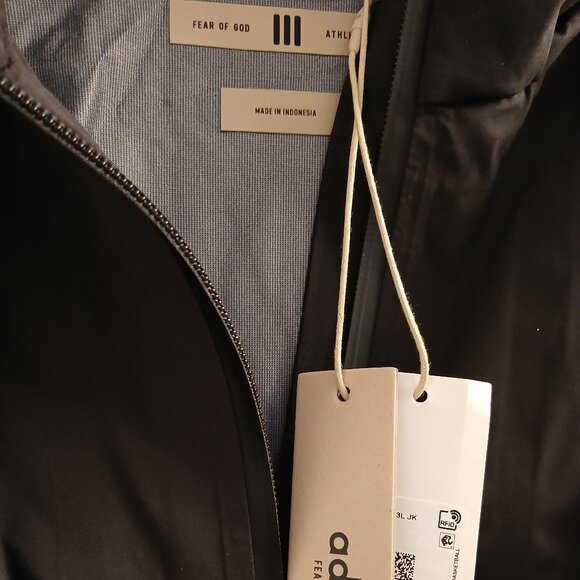 Adidas x Fear of God Athletics Black Shell Parka - Picture 3 of 15